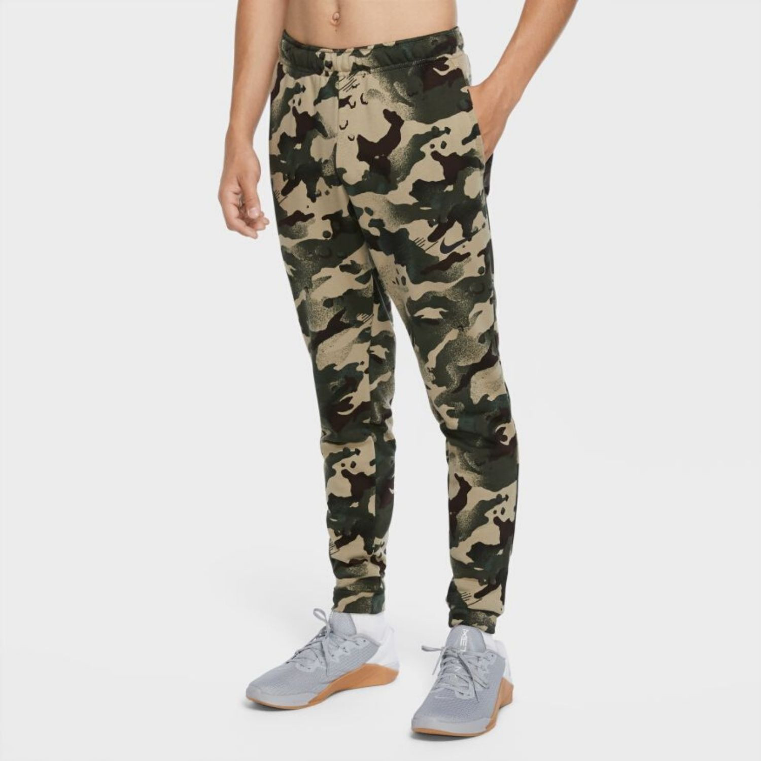 Tepláky NIKE TPR Camo Train Sequoia/Black - Tepláky - 1