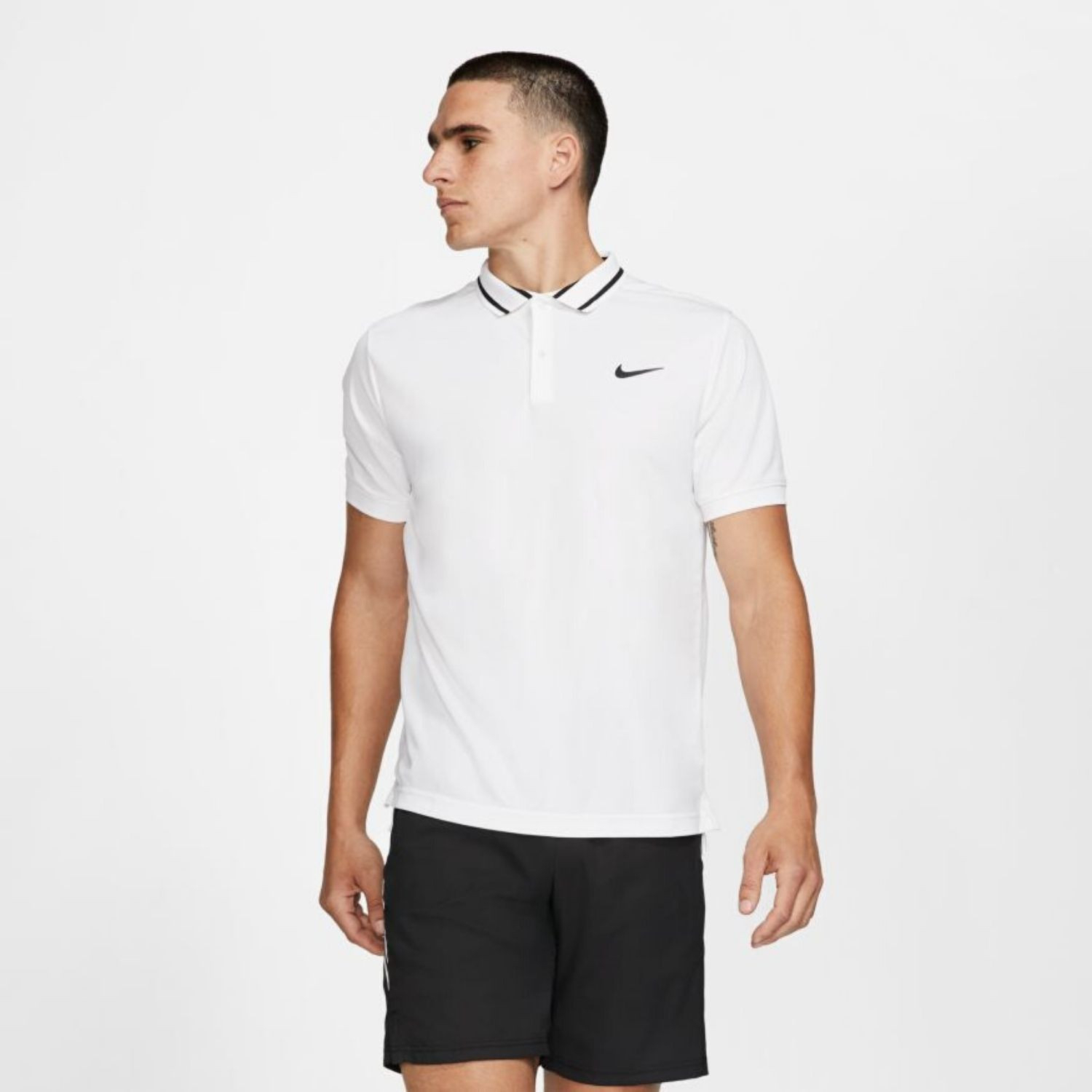 Tričko NIKE Polo Dry Pique White - NIKE - 1