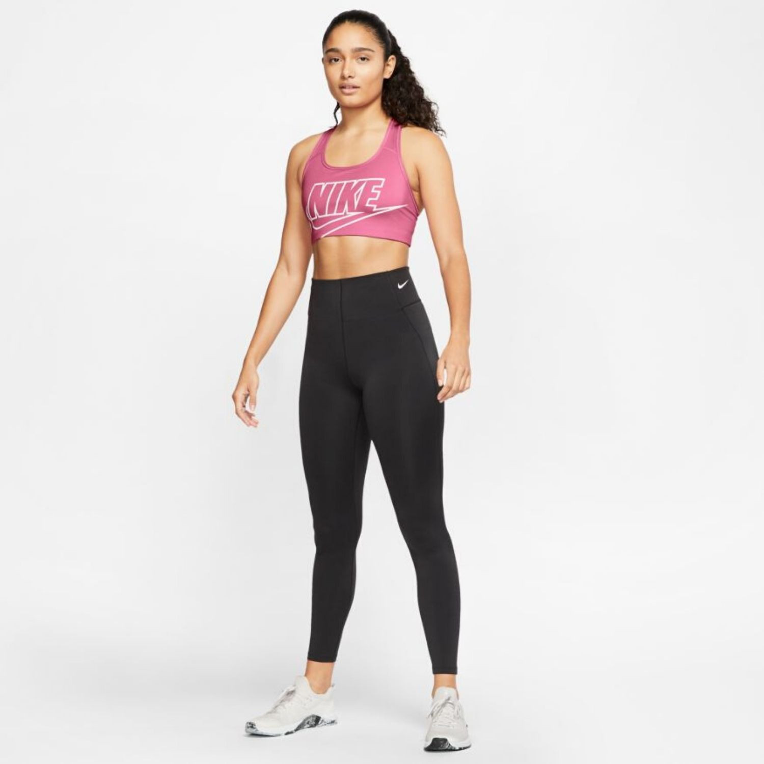 Podprsenka NIKE Swoosh Futura Pink - Športové podprsenky - 1