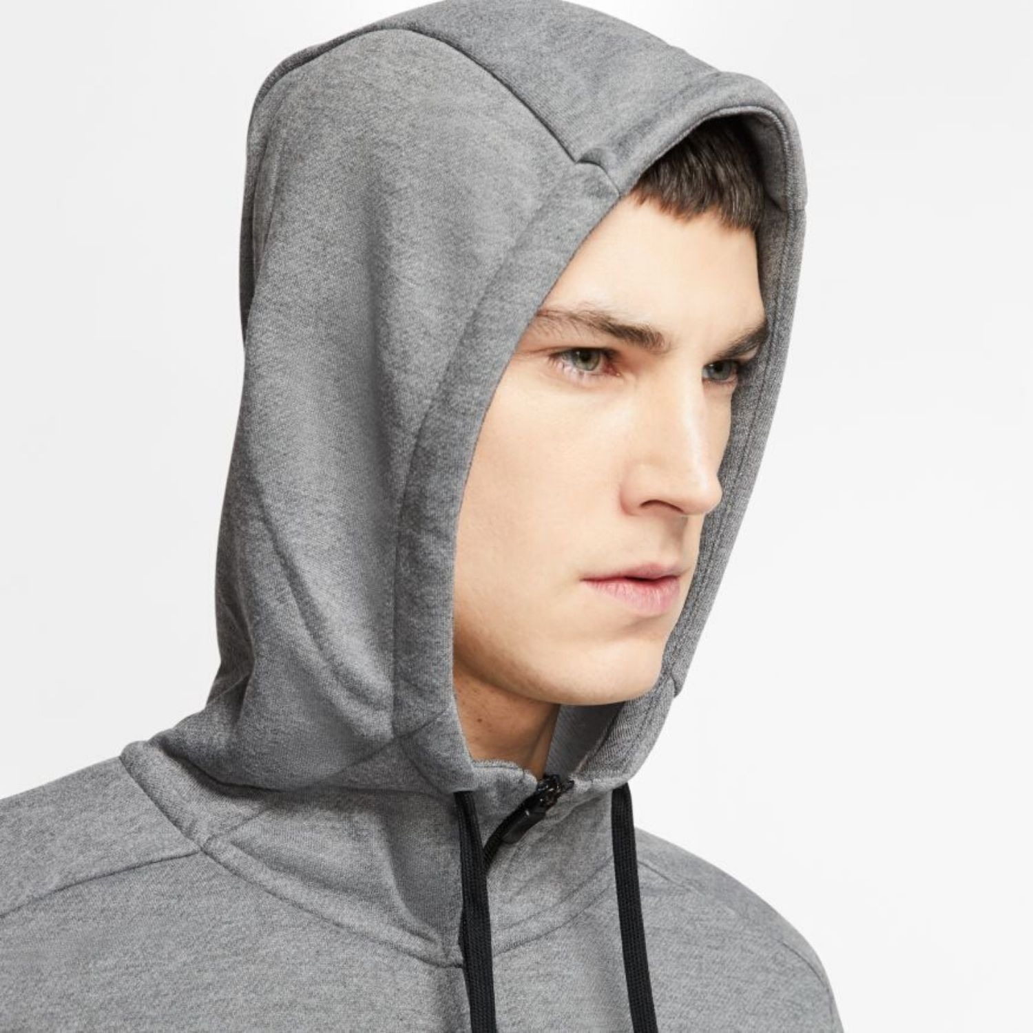 Mikina NIKE M NK Dry FZ Fleece Charcoal / Black - Mikiny s kapucňou - 3