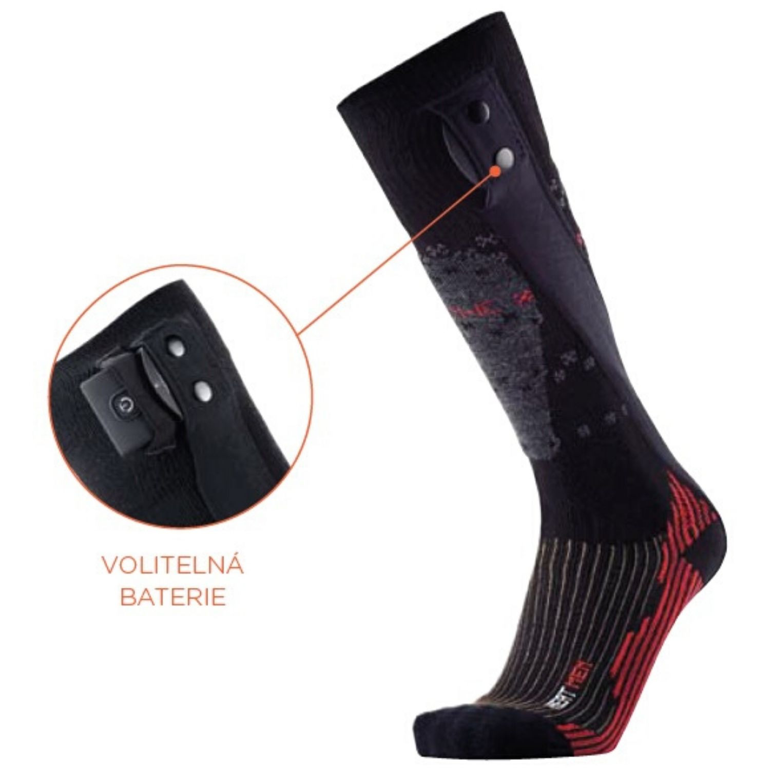 Pánske vyhrievané ponožky THERM-IC PowerSock Heat Men V2 Bluetooth - Vyhrievacie podkolienky - 3