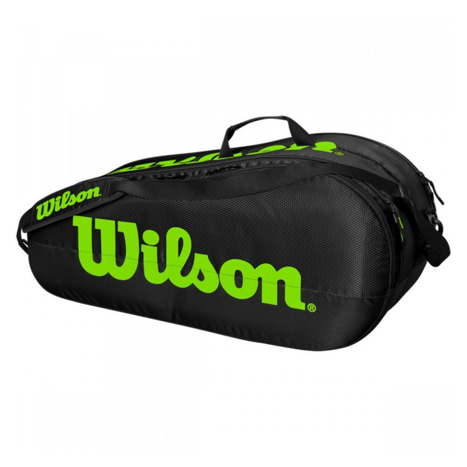 Tenisový vak WILSON Team 2 Comp Black/Green - LETNÉ ŠPORTY - 1