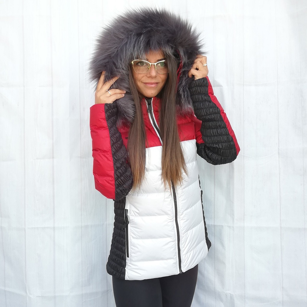 Bunda WEST SCOUT Stacey Red/White/Black - Lyžiarske bundy - 2