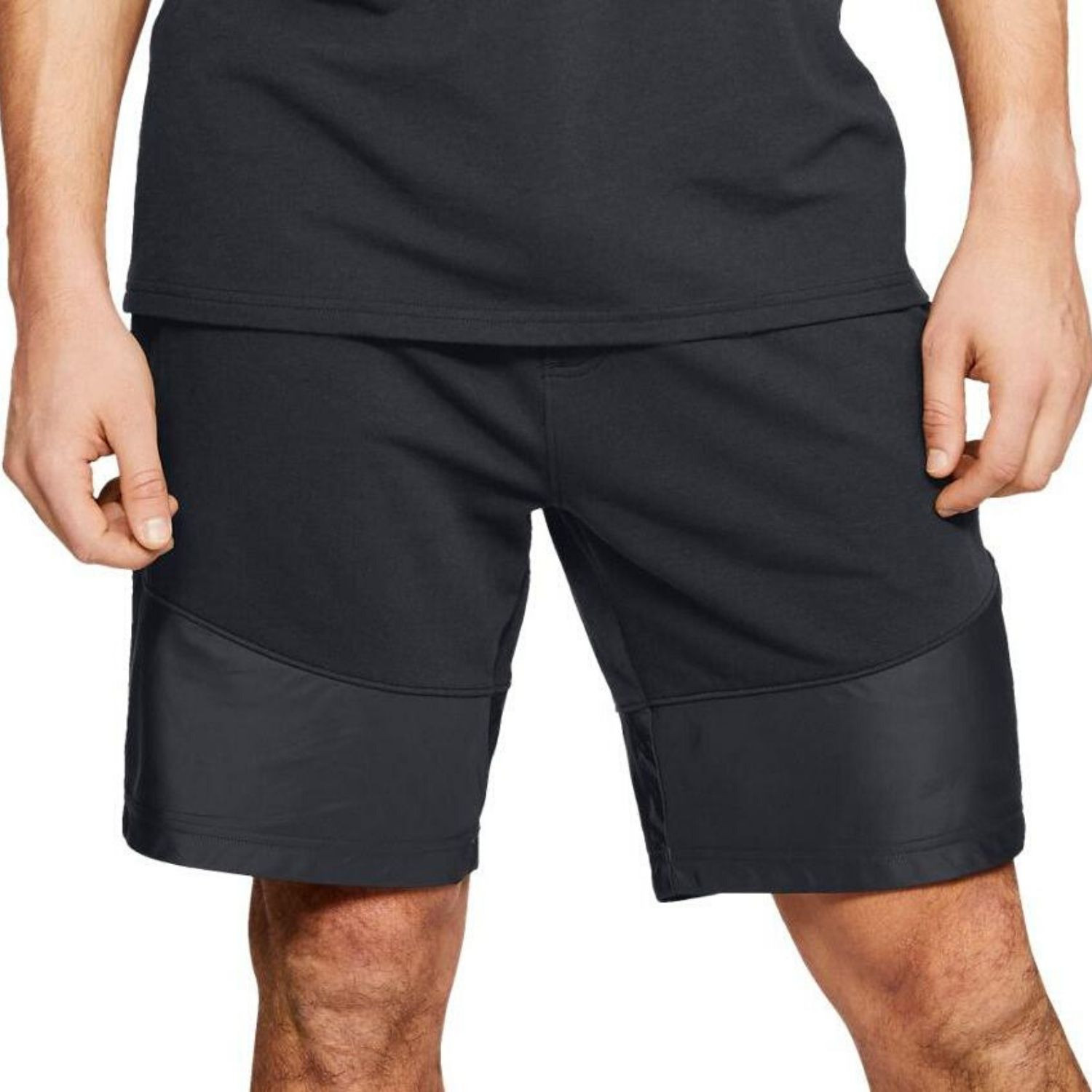Kraťasy UNDER ARMOUR Threadborne Terry Short Black - Kraťasy & Šortky - 1