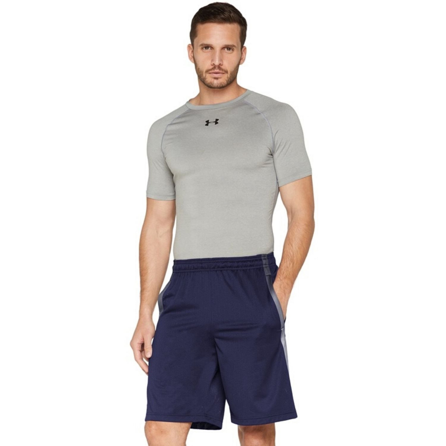 Kraťasy UNDER ARMOUR Tech Mesh Short Blue - Kraťasy & Šortky - 3