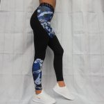Legíny NIKE Pro Camo Indigo Force/Black