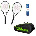 Tenisový set WILSON Blade Feel Team 103 W/O + Vak Team 2 Comp + Loptičky Ultra Club All Court