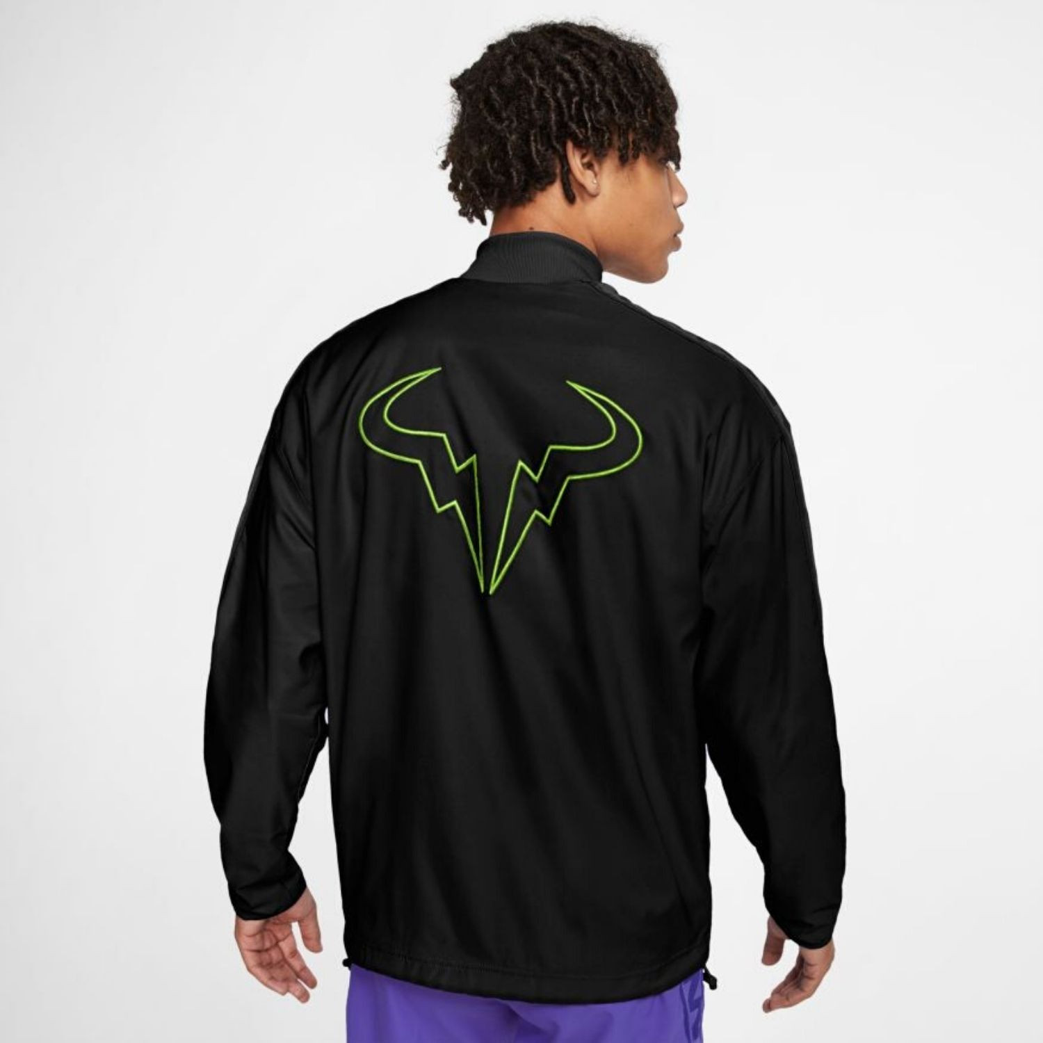 Pánska tenisová bunda NIKE Rafa Black / Volt - Bundy & Vesty - 2