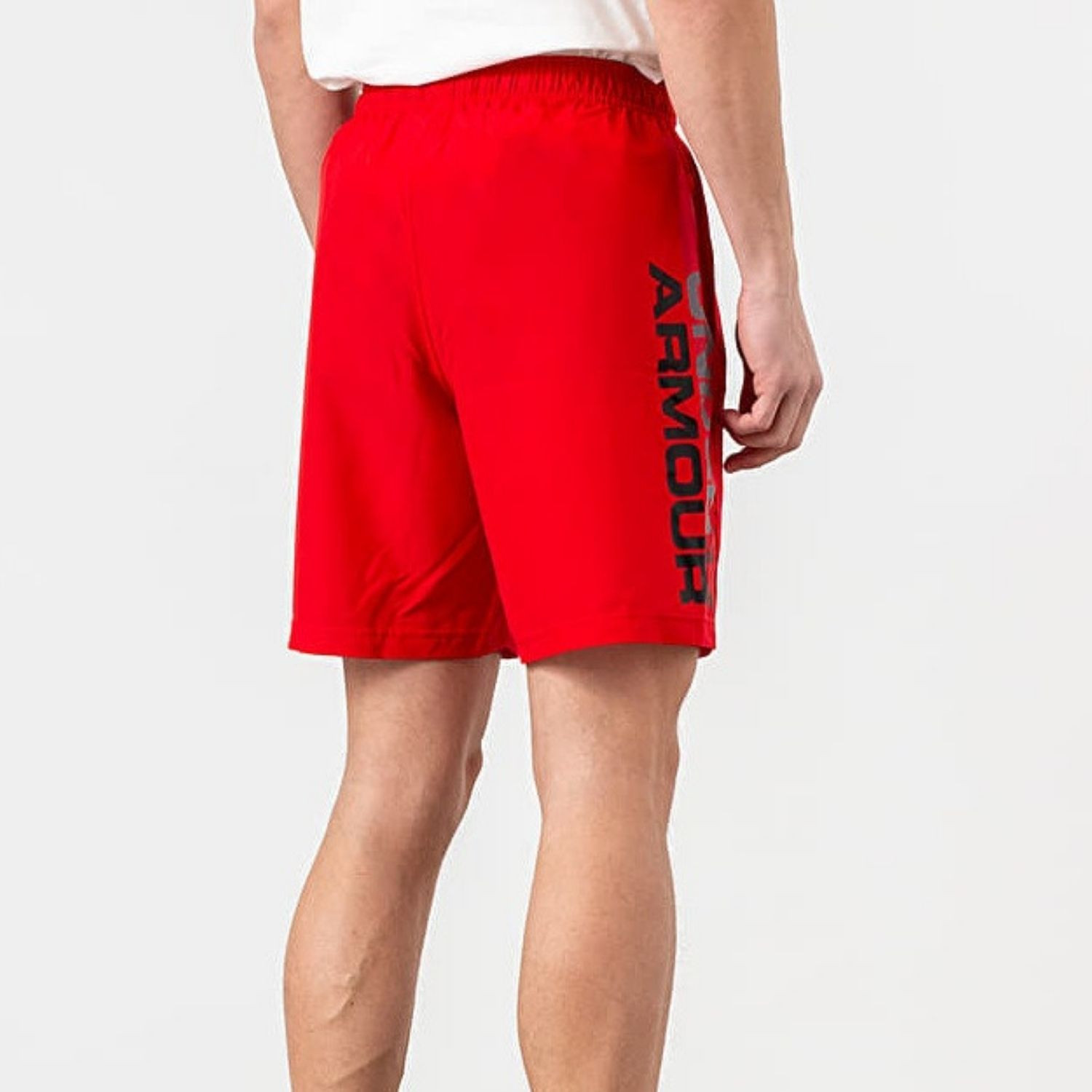 Pánske šortky UNDER ARMOUR Woven Graphic Wordmark Short Red - Kraťasy & Šortky - 2