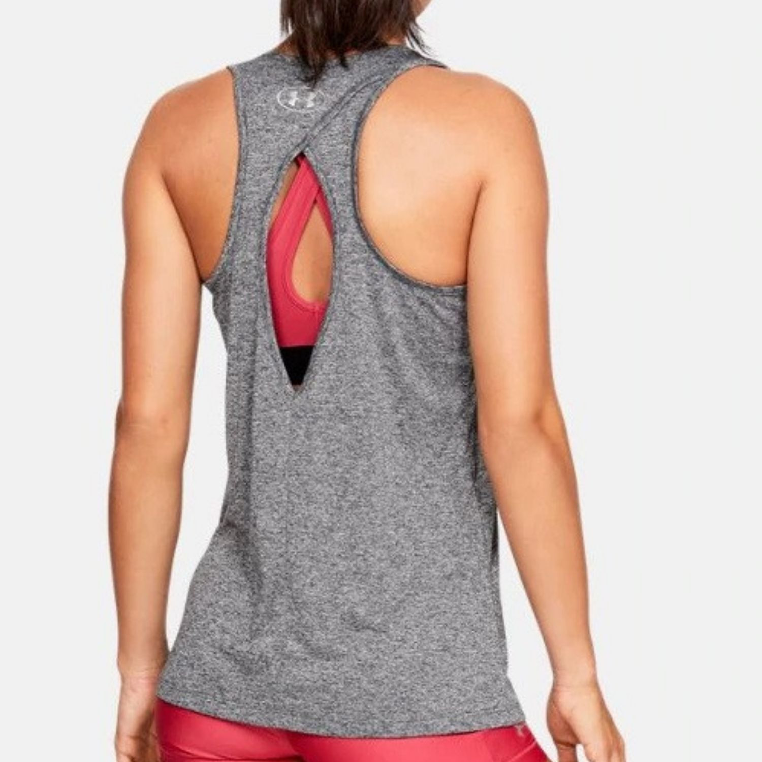 Dámske tielko UNDER ARMOUR Tech Tank Graphic Gray - Dámske oblečenie - 2