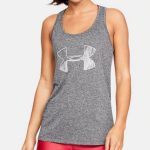 Dámske tielko UNDER ARMOUR Tech Tank Graphic Gray