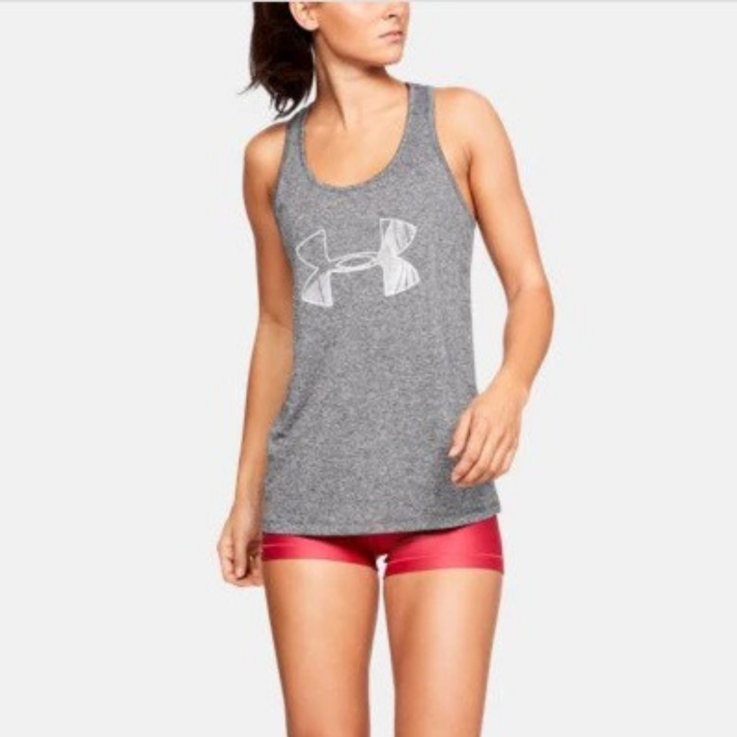 Dámske tielko UNDER ARMOUR Tech Tank Graphic Gray - Dámske oblečenie - 3