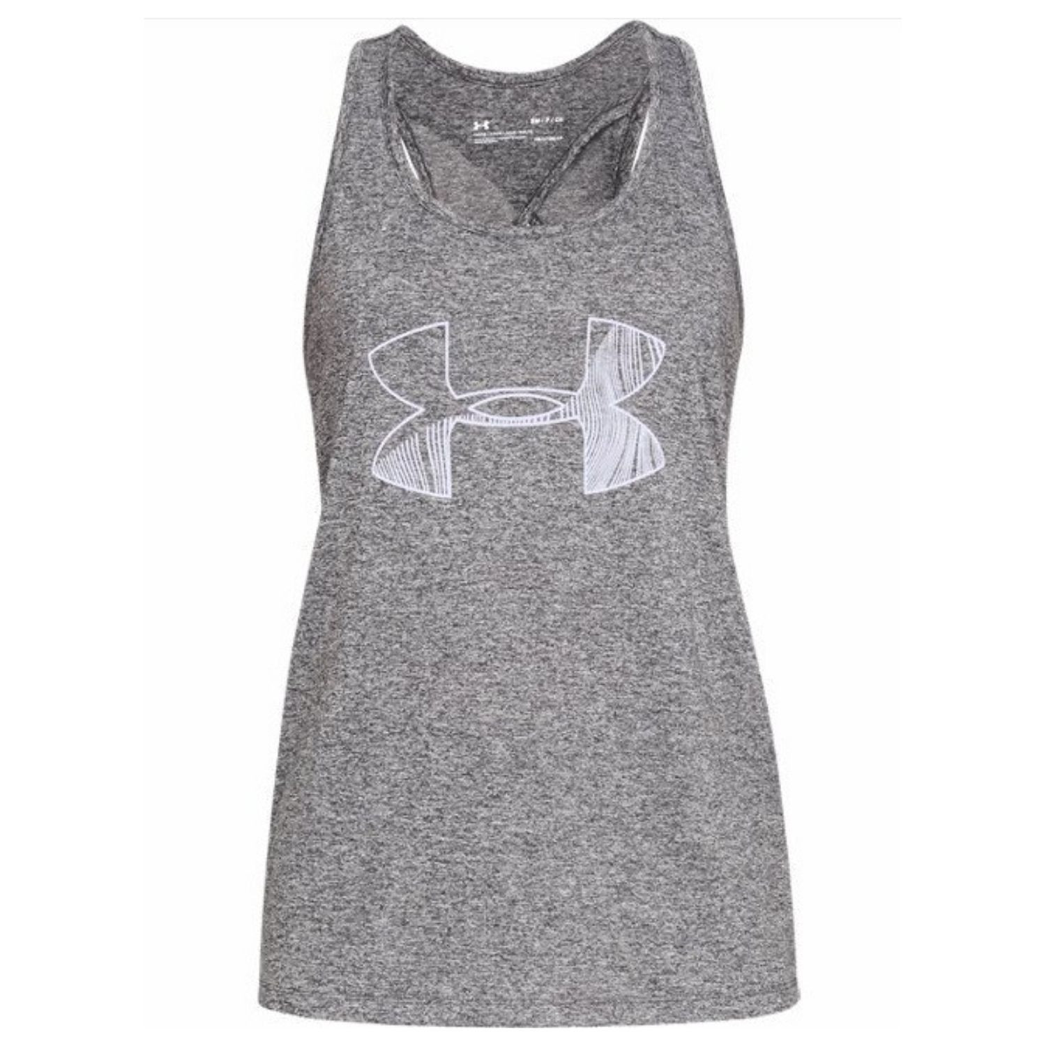 Dámske tielko UNDER ARMOUR Tech Tank Graphic Gray - Dámske oblečenie - 4