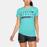 Tričko UNDER ARMOUR Threadborne Graphic Twist SSC modré