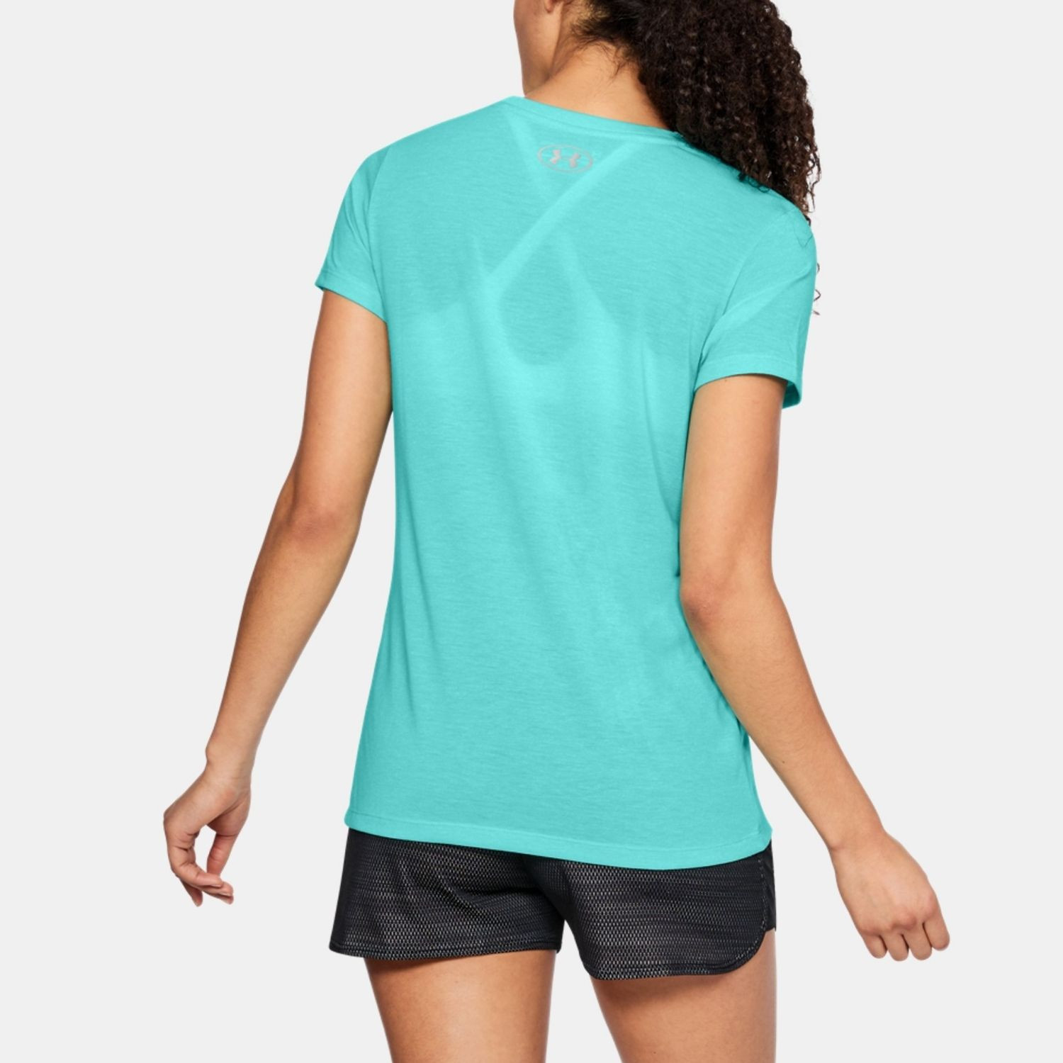 Tričko UNDER ARMOUR Threadborne Graphic Twist SSC modré - Dámske oblečenie - 2