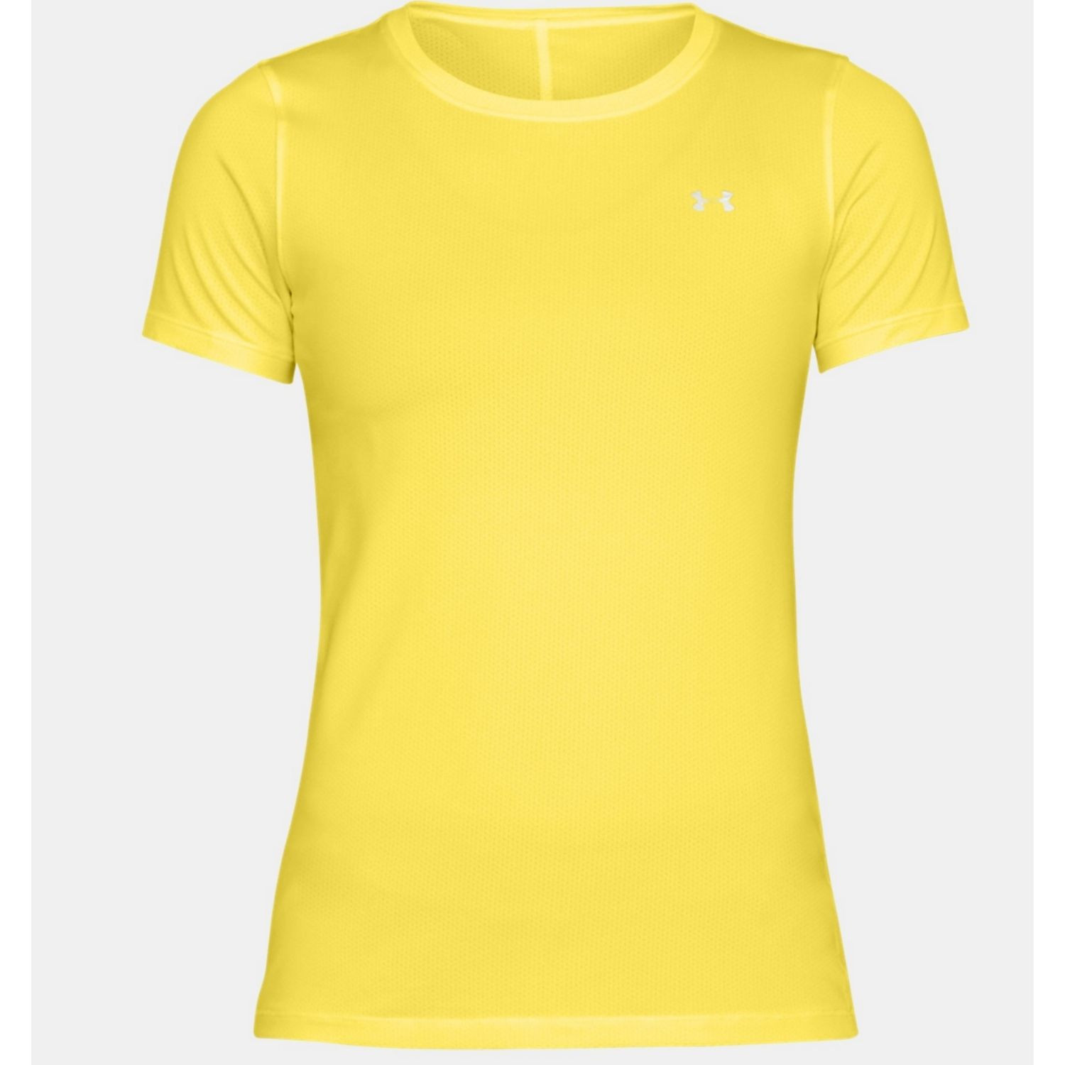 Tričko UNDER ARMOUR HeatGear Armour SS W žlté - Dámske oblečenie - 4