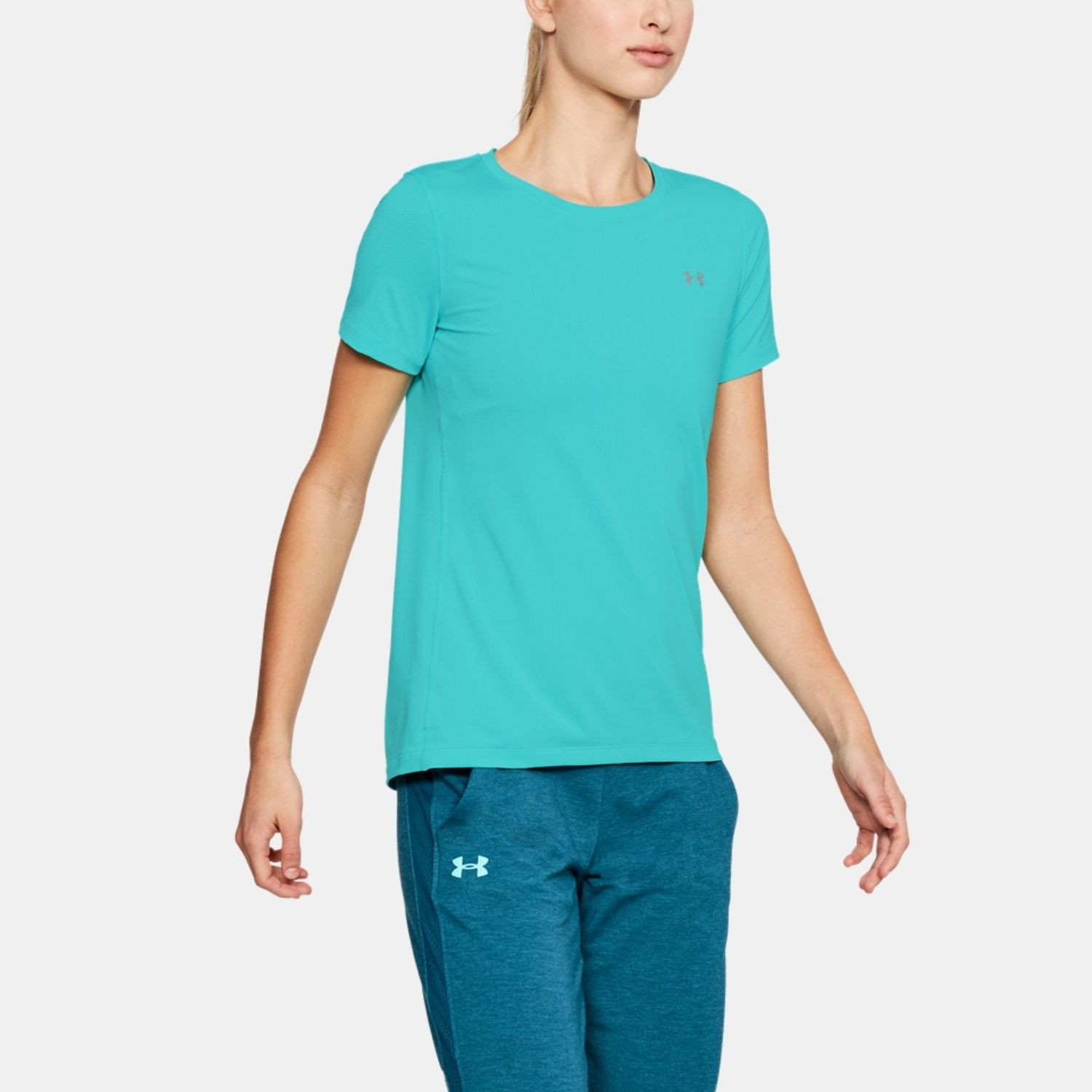 Tričko UNDER ARMOUR HeatGear Armour SS W Blue - Dámske oblečenie - 1