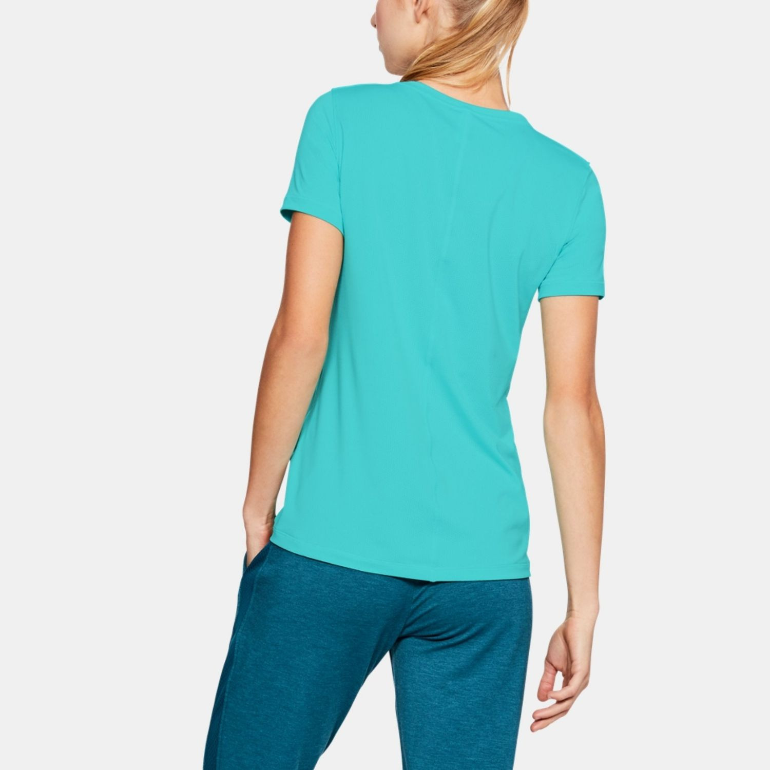 Tričko UNDER ARMOUR HeatGear Armour SS W Blue - Dámske oblečenie - 2