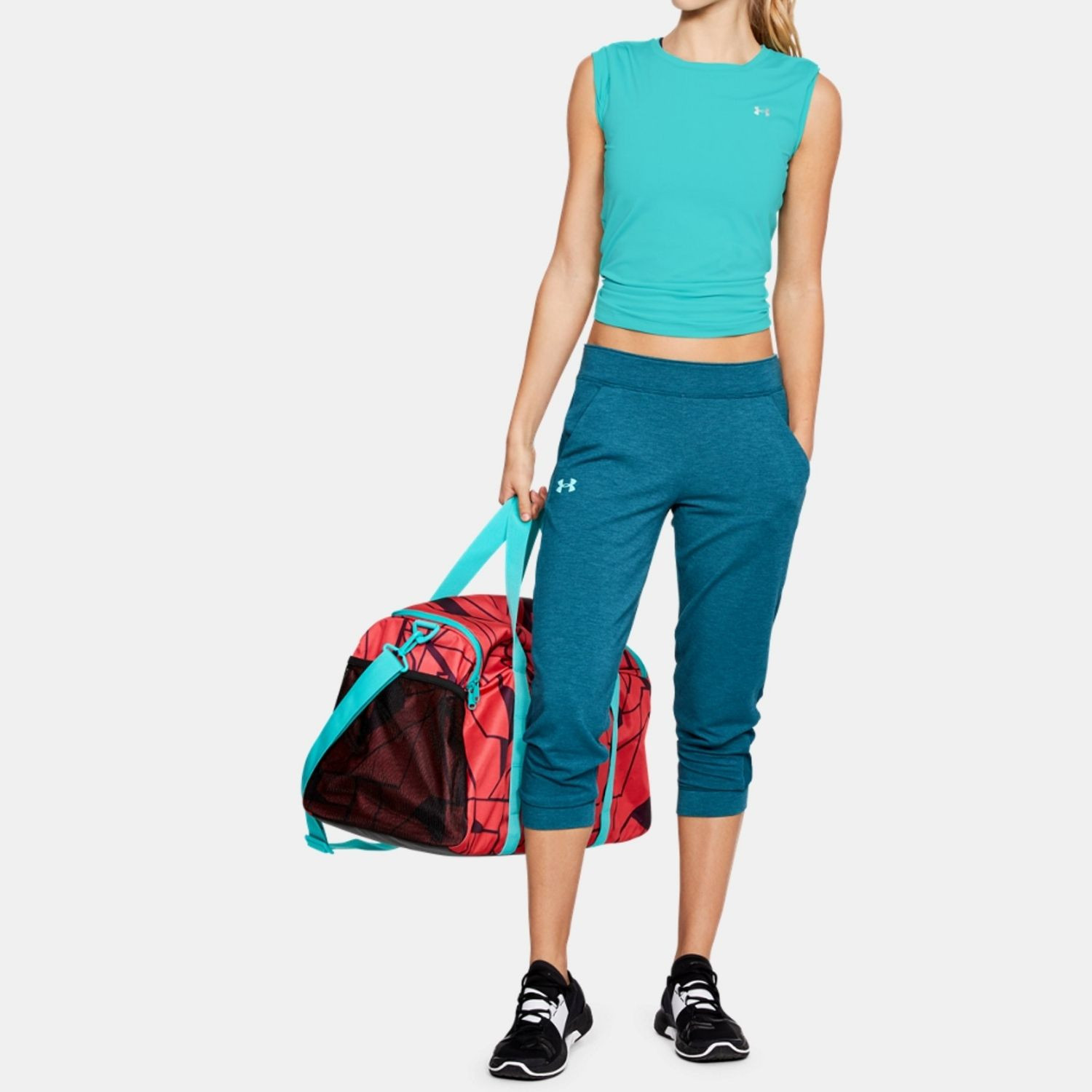 Tričko UNDER ARMOUR HeatGear Armour SS W Blue - Dámske oblečenie - 3