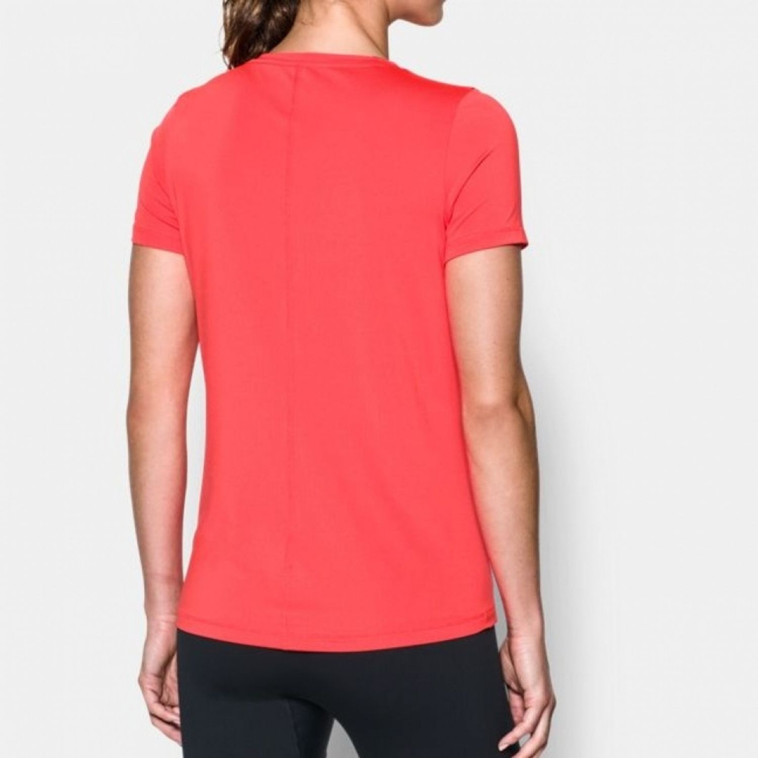 Tričko UNDER ARMOUR HeatGear Armour SS W červené - Dámske oblečenie - 3