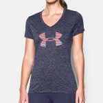 Tričko UNDER ARMOUR Tech SSV Graphic Twist Blue / Red
