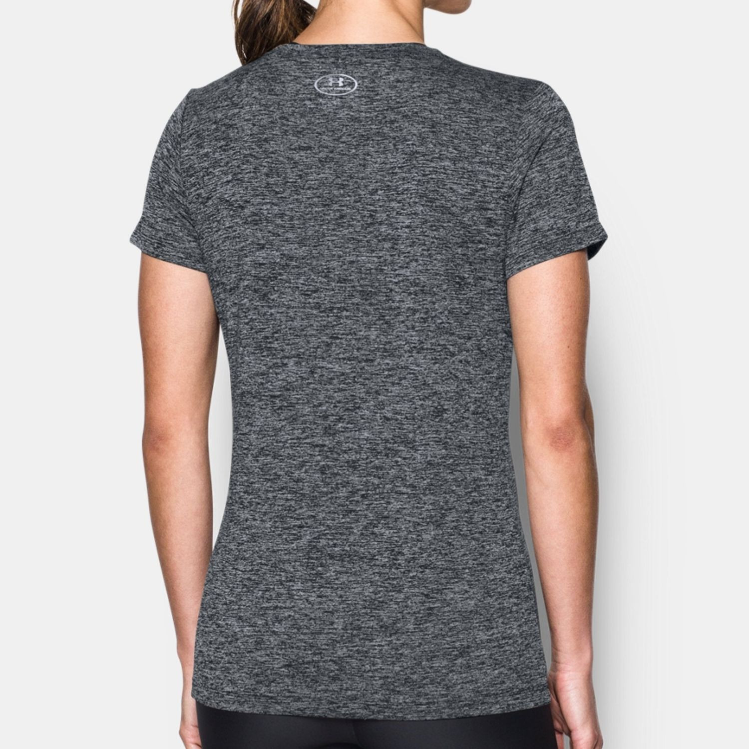Tričko UNDER ARMOUR Tech Crew- Graphic Twist Black / White - Dámske oblečenie - 2