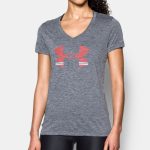 Tričko UNDER ARMOUR Tech SSV Graphic Twist Grey / Red