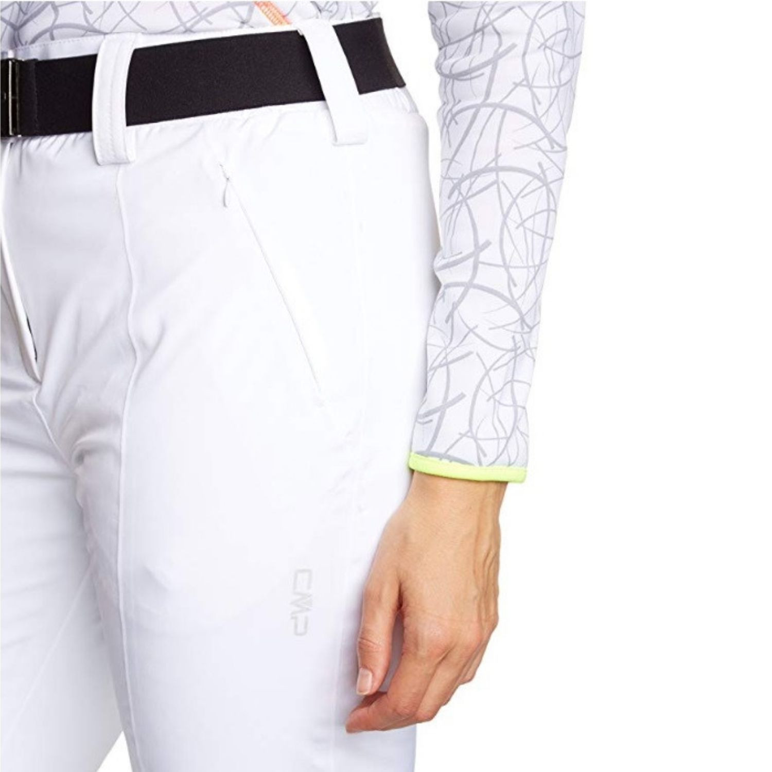 Lyžiarske nohavice CAMPAGNOLO Woman Pant White - Lyžiarske nohavice - 3