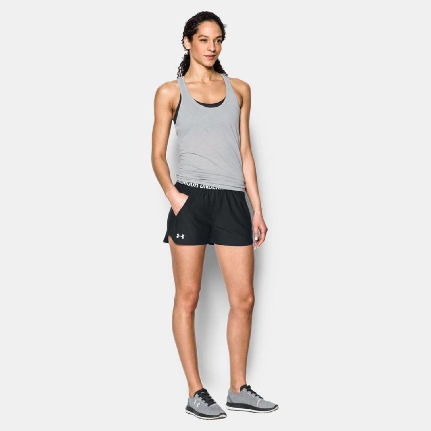 Šortky UNDER ARMOUR Play Up Short 2.0 čierne - Dámske kraťasy & šortky & sukne - 3