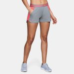 Šortky UNDER ARMOUR Play Up Short 2.0 sivo-oranžové