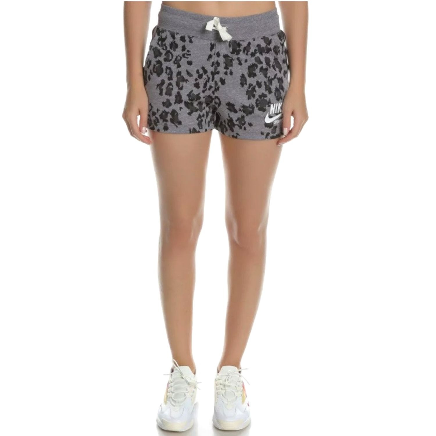 Šortky NIKE Gym Vntg Leopard Black/Sail - Dámske oblečenie - 2