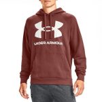 Mikina UNDER ARMOUR Rival Fleece Big Logo Brown