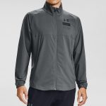 Mikina UNDER ARMOUR Summer Woven FZ Grey