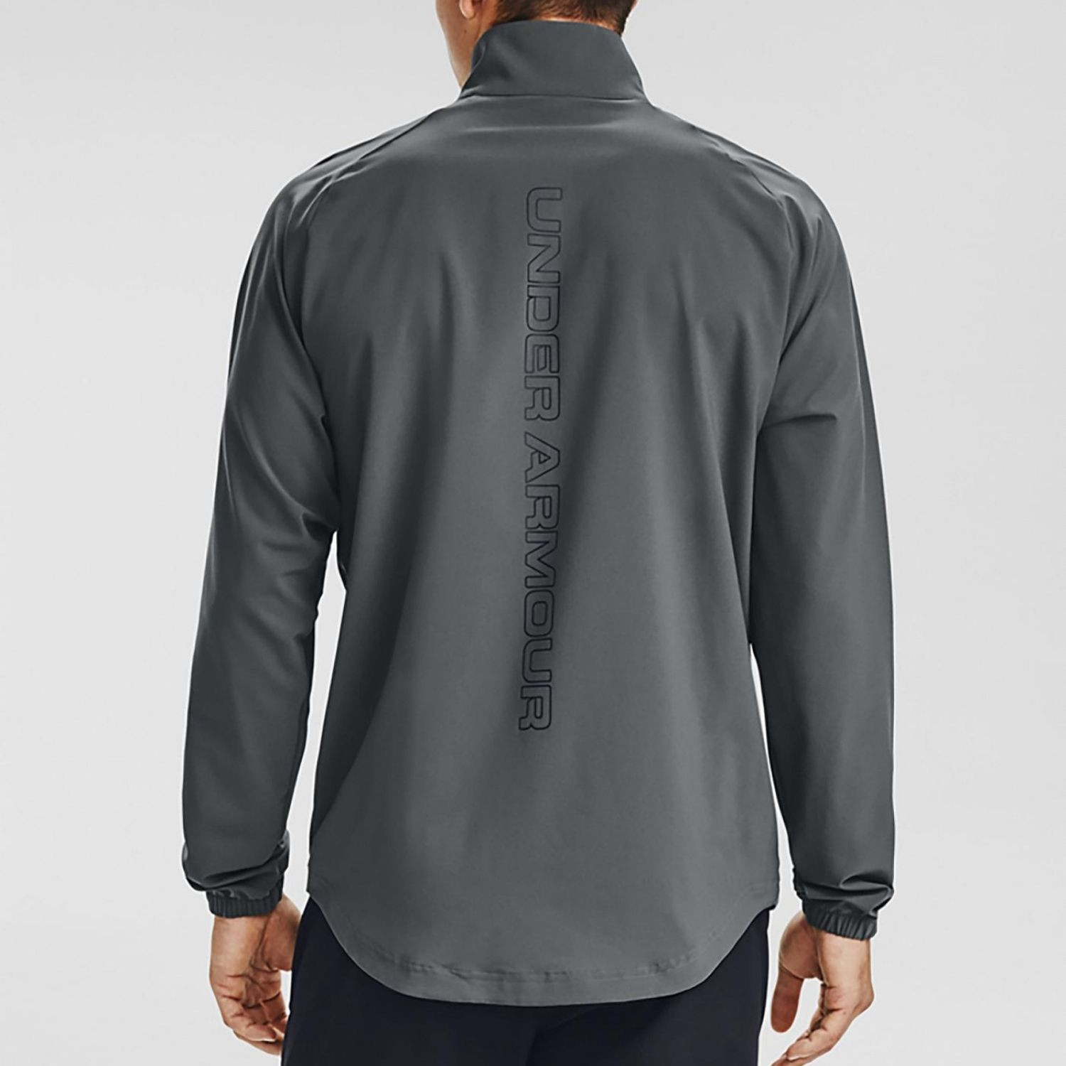 Mikina UNDER ARMOUR Summer Woven FZ Grey - Mikiny bez kapucne - 2