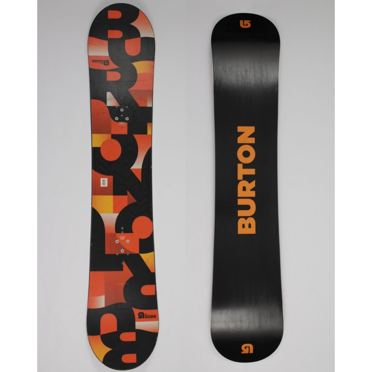 Jazdený bazárový snowboard BURTON Progression Orange s viazaním - Pánske snowboardy - 1