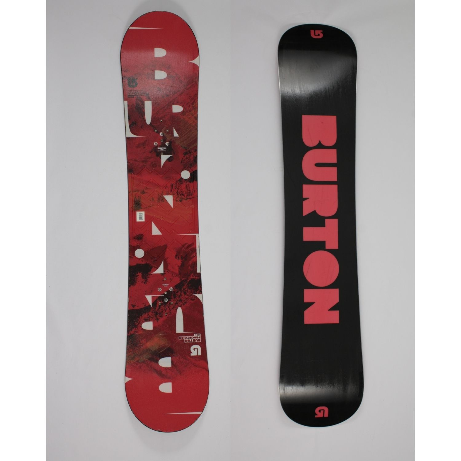 Jazdený bazárový snowboard BURTON Progression Wide Red2 s viazaním - Pánske snowboardy - 1