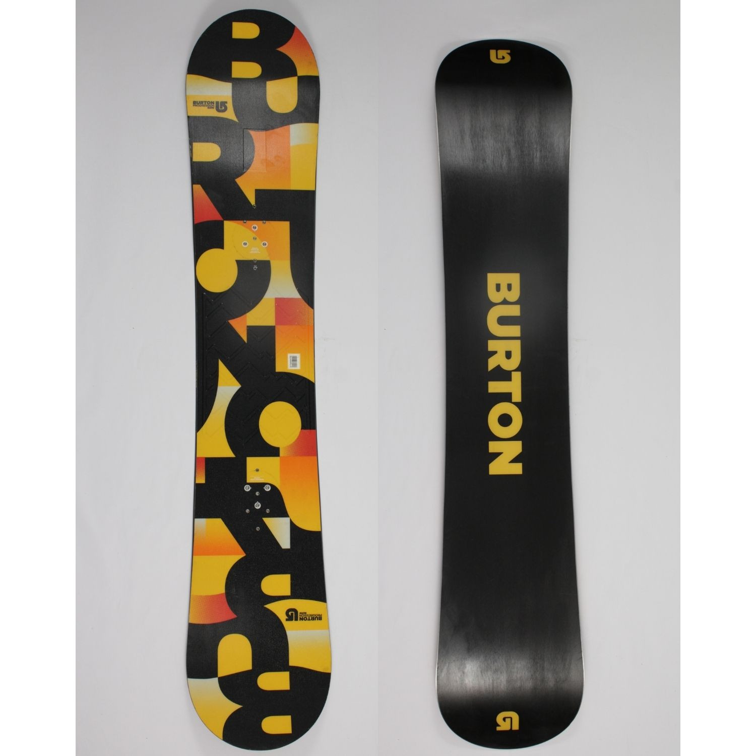 Jazdený bazárový snowboard BURTON Progression Wide Yelow s viazaním - Pánske snowboardy - 1