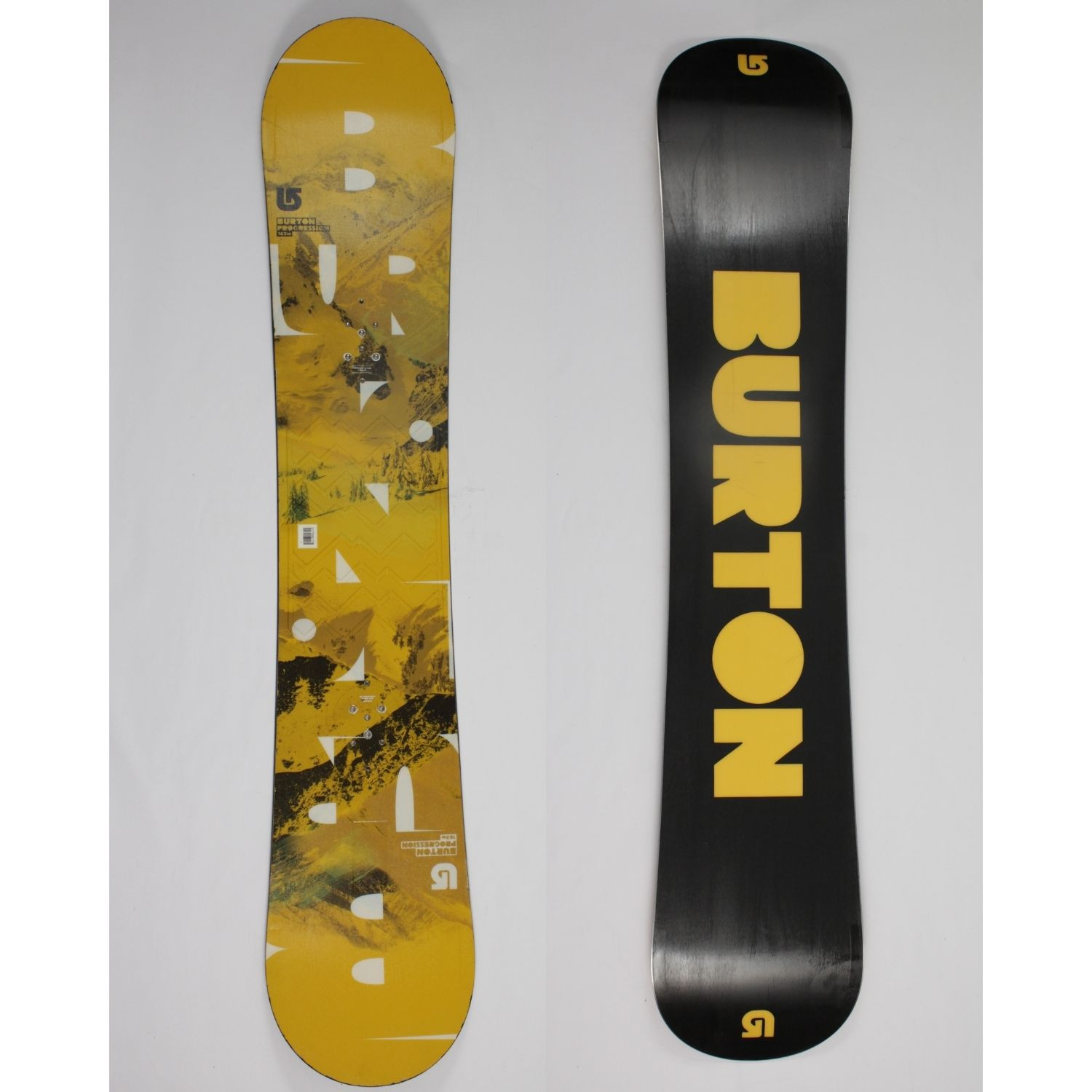 Jazdený bazárový snowboard BURTON Progression Wide Yellow2 s viazaním - Pánske snowboardy - 1