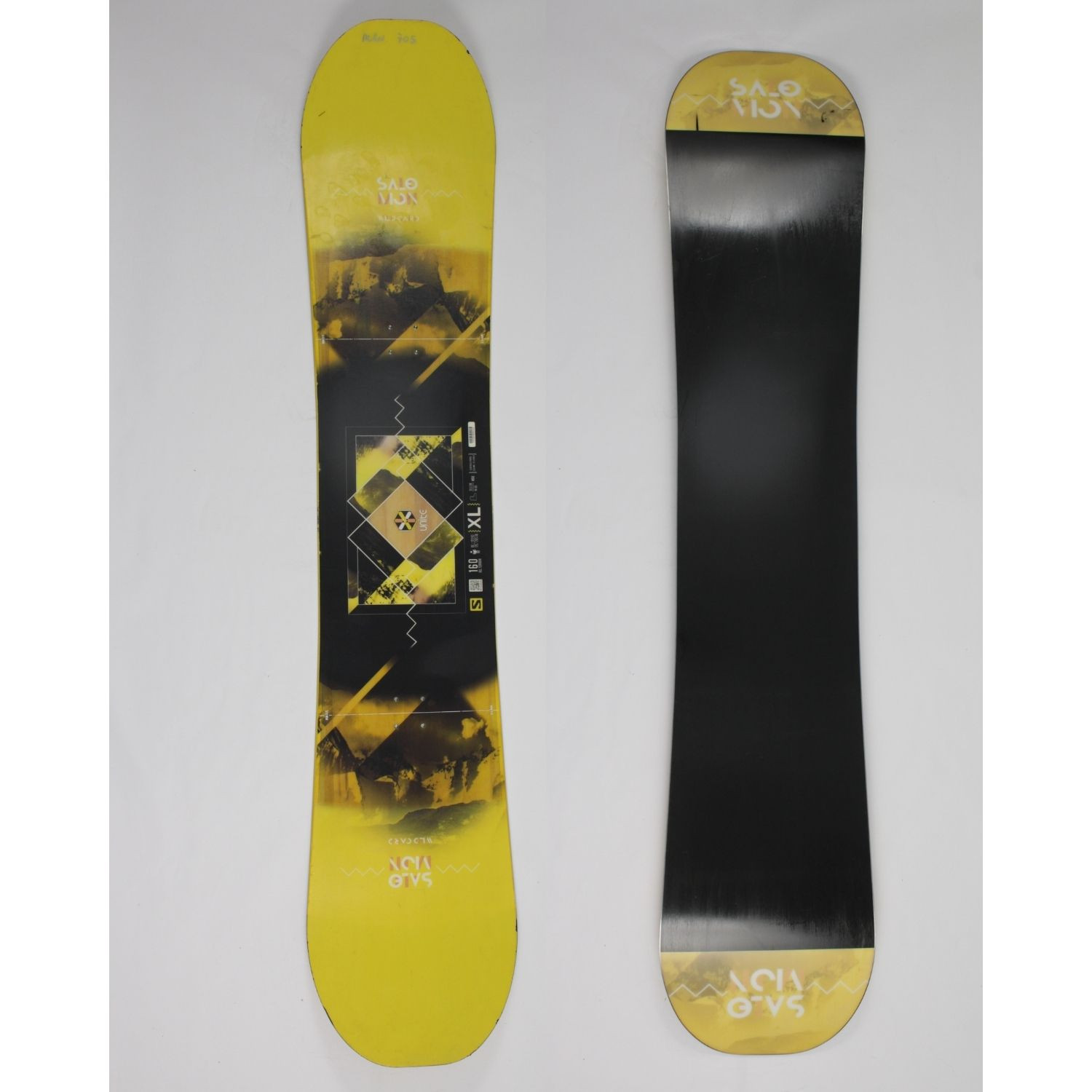 Jazdený bazárový snowboard SALOMON Wild Card Yellow s viazaním Flow - Pánske snowboardy - 1