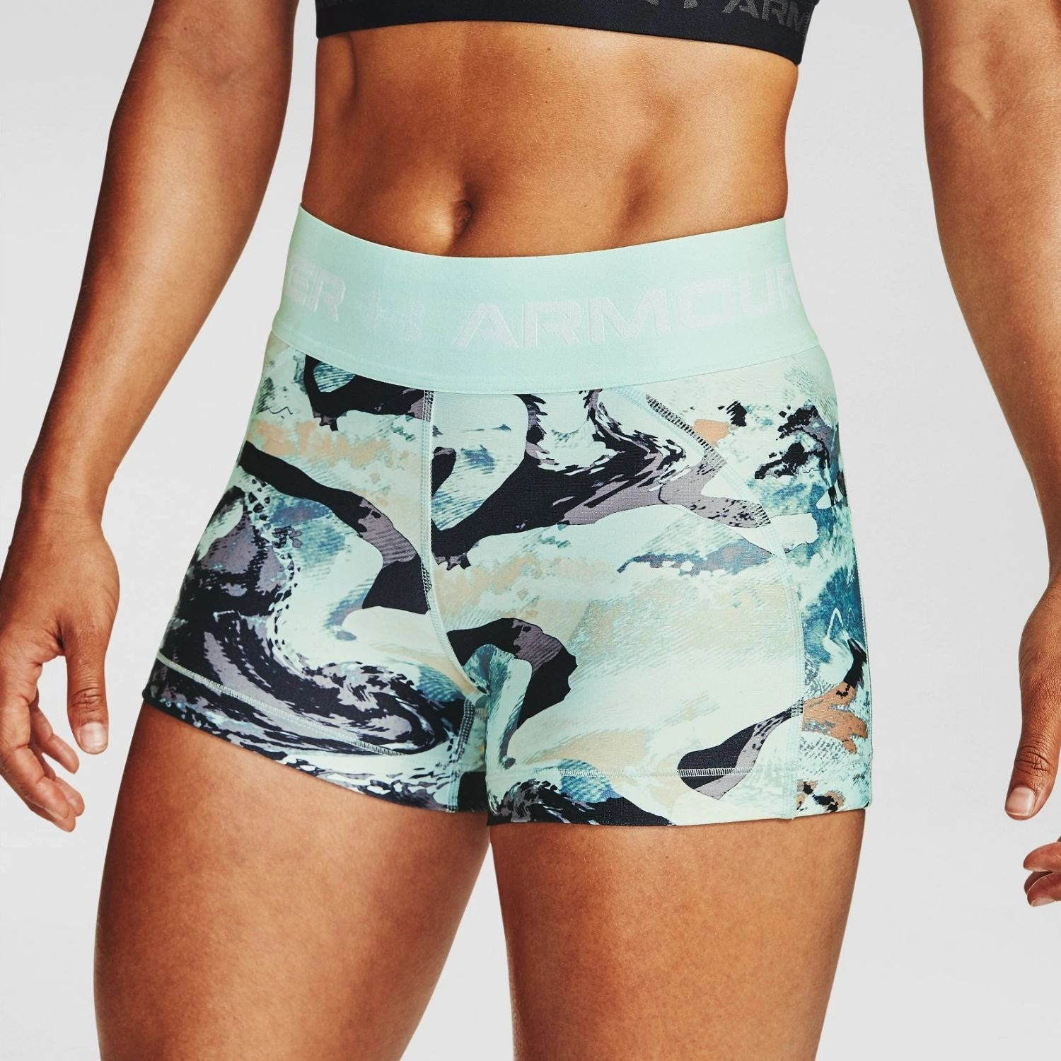 Šortky UNDER ARMOUR Armour Print Lime - Dámske kraťasy & šortky & sukne - 2