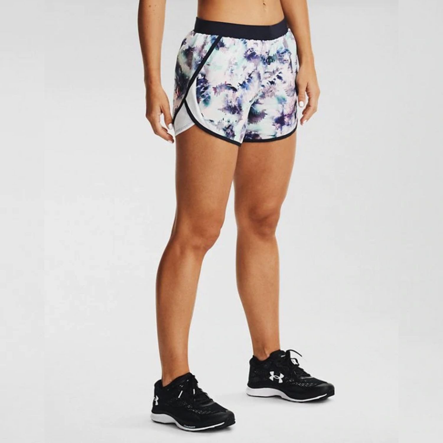 Šortky UNDER ARMOUR Fly By 2.0 Printed Mint - Dámske kraťasy & šortky & sukne - 1
