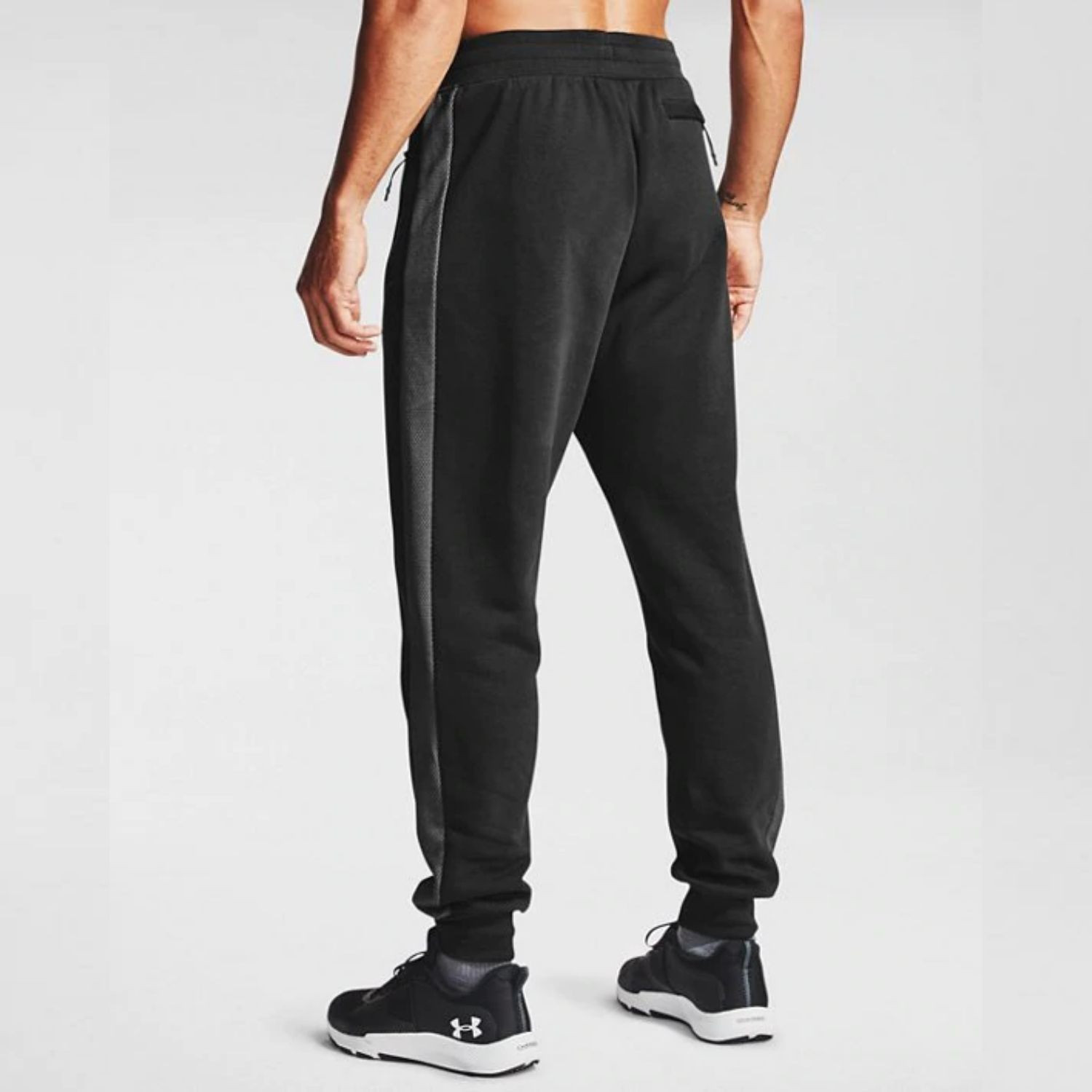 Tepláky UNDER ARMOUR Rival Fleece Max Black / White - Tepláky - 2