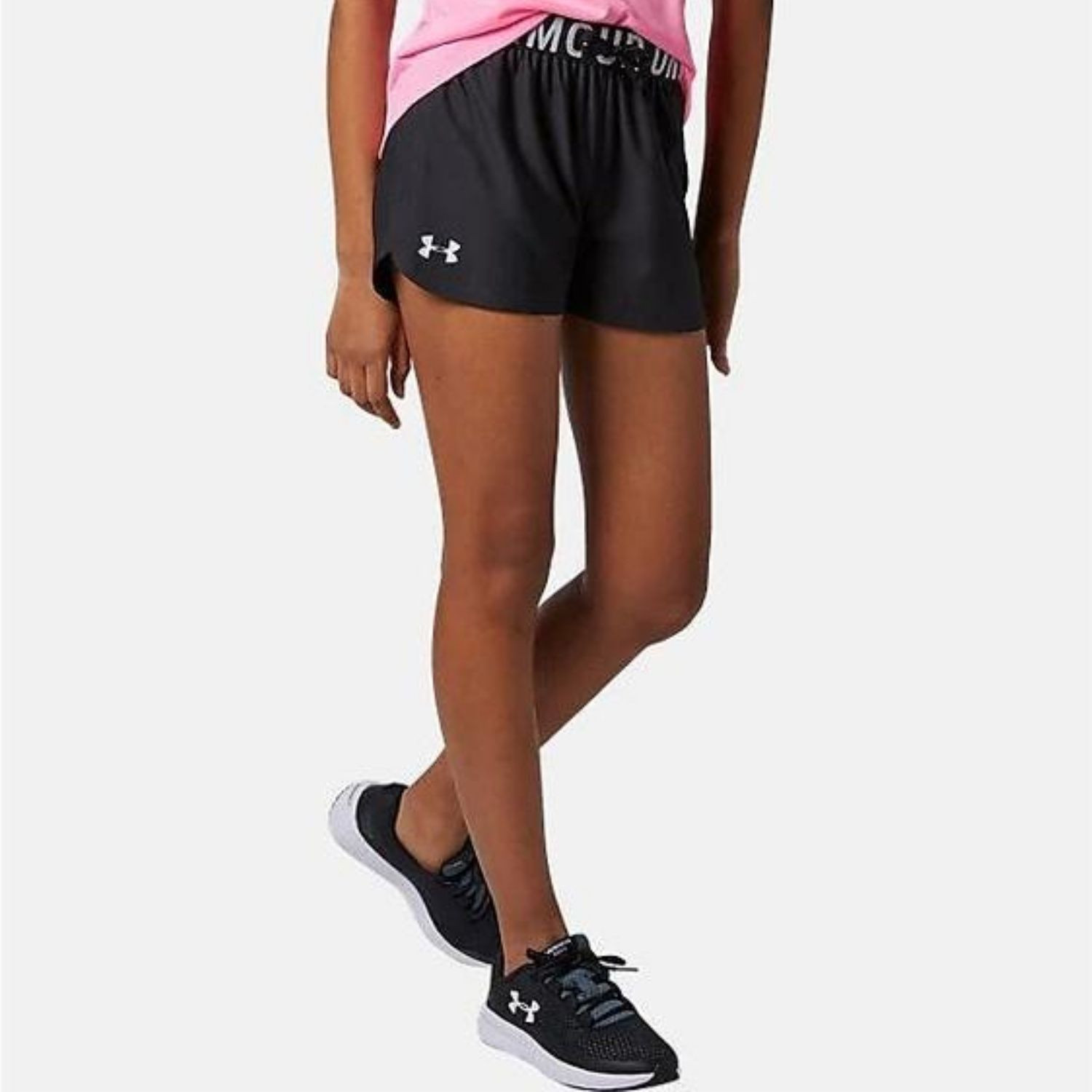 Šortky UNDER ARMOUR Play Up Solid Black - Dámske kraťasy & šortky & sukne - 1