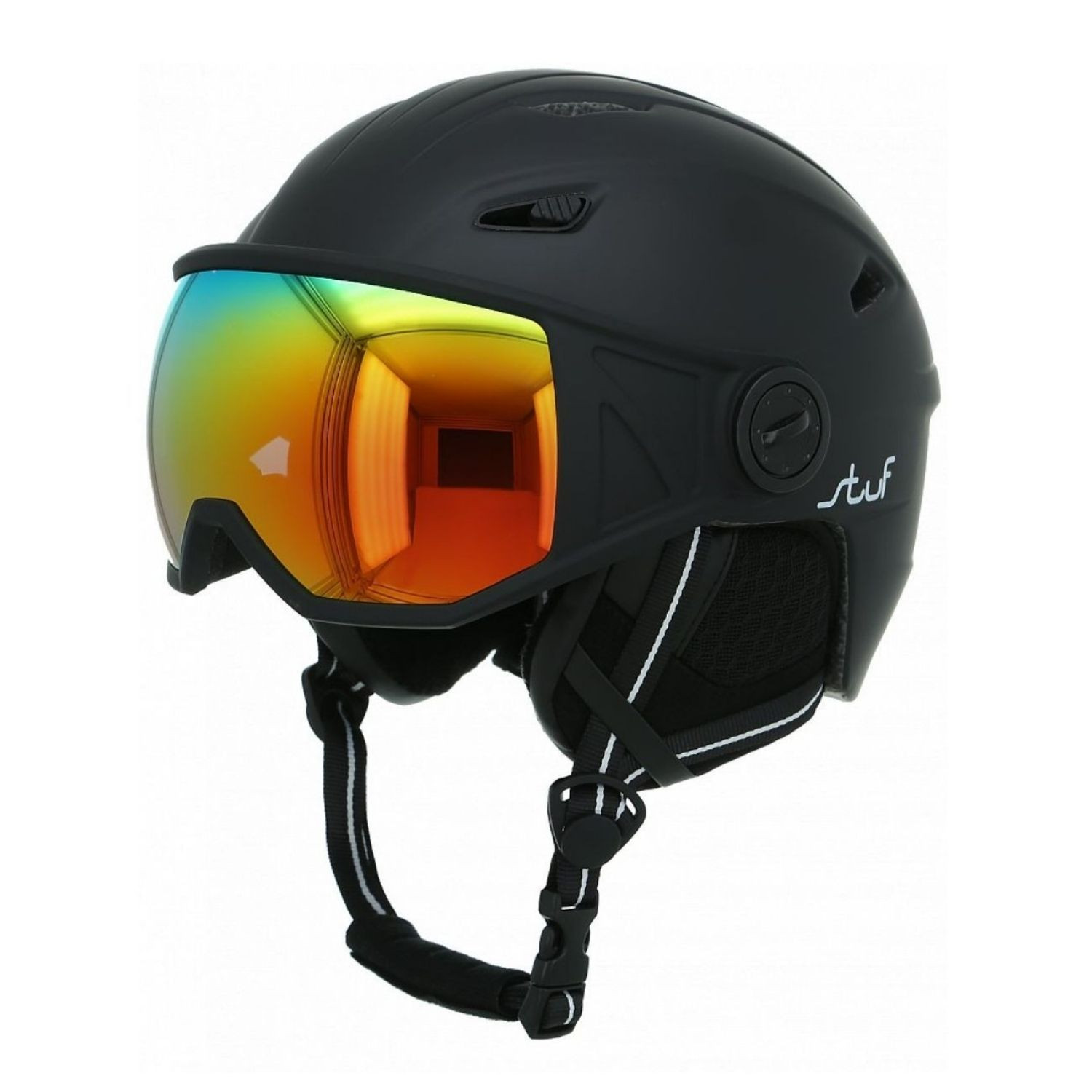 Lyžiarska prilba STUF Visor 2 Black - Pánske prilby - 1