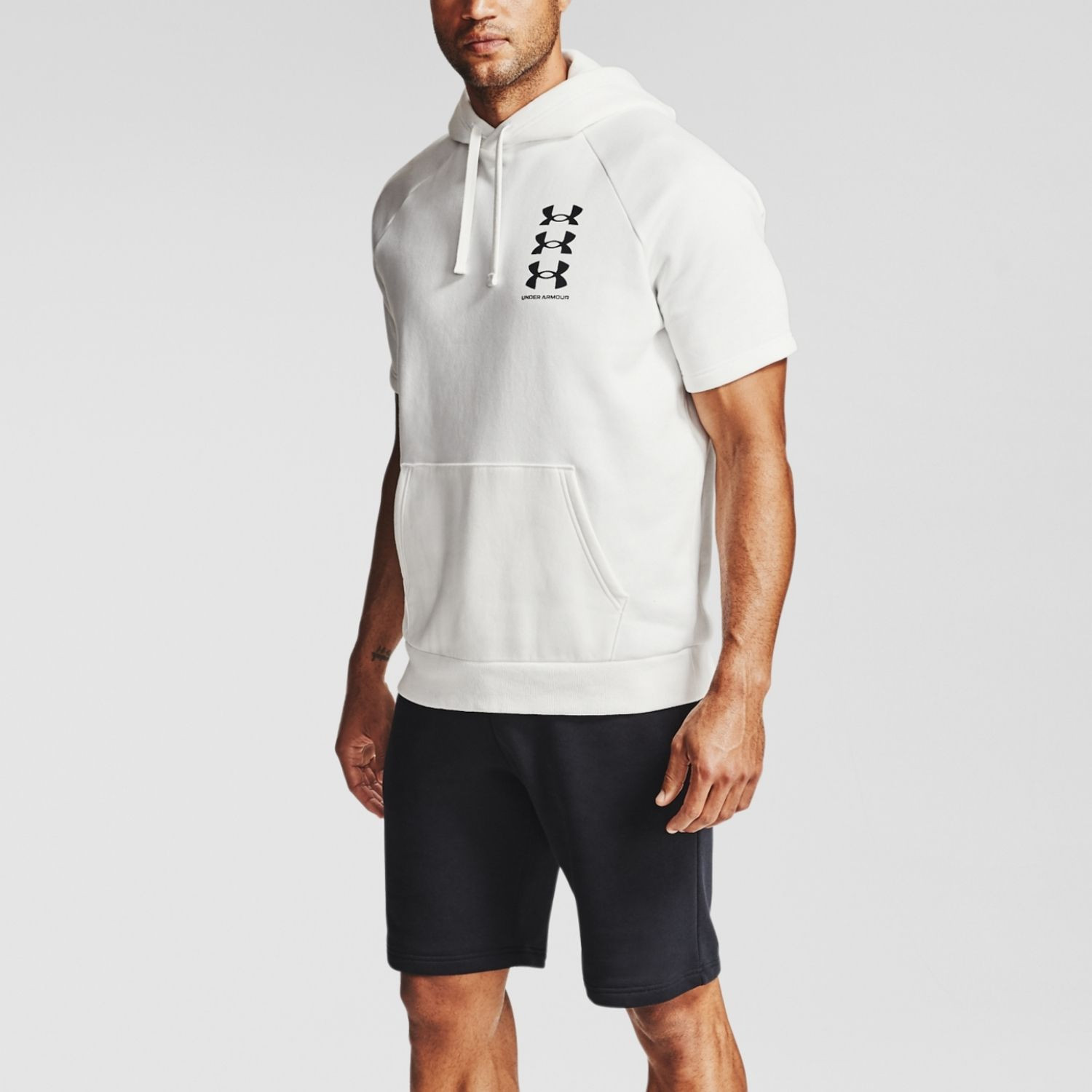 Mikina UNDER ARMOUR Rival Fleece Multilogo SS HD White - Mikiny s kapucňou - 1