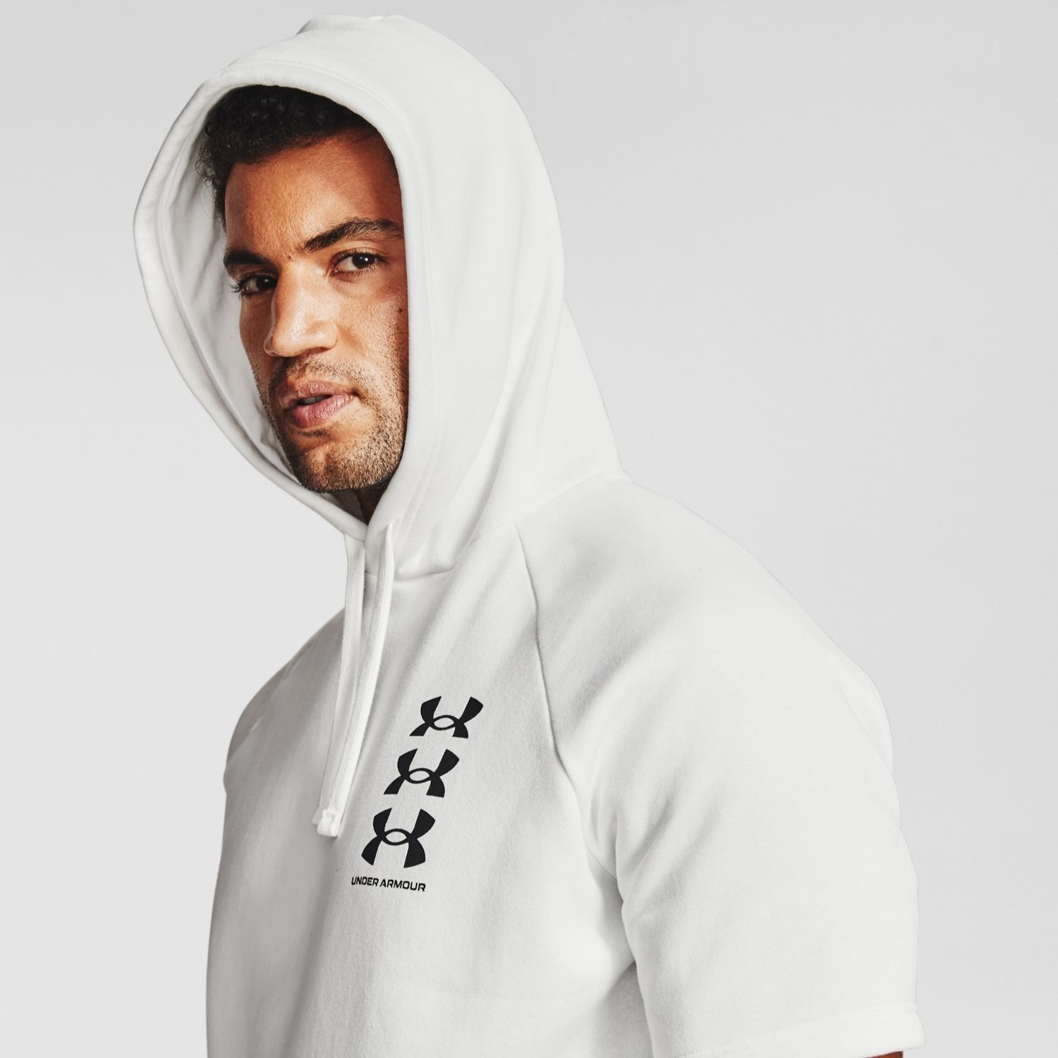 Mikina UNDER ARMOUR Rival Fleece Multilogo SS HD White - Mikiny s kapucňou - 2