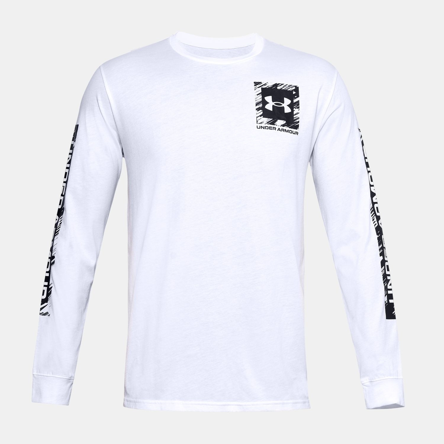 Tričko UNDER ARMOUR Box Logo Sketch LS White - OBLEČENIE - 4