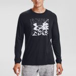 Tričko UNDER ARMOUR Camo Box Logo LS Black