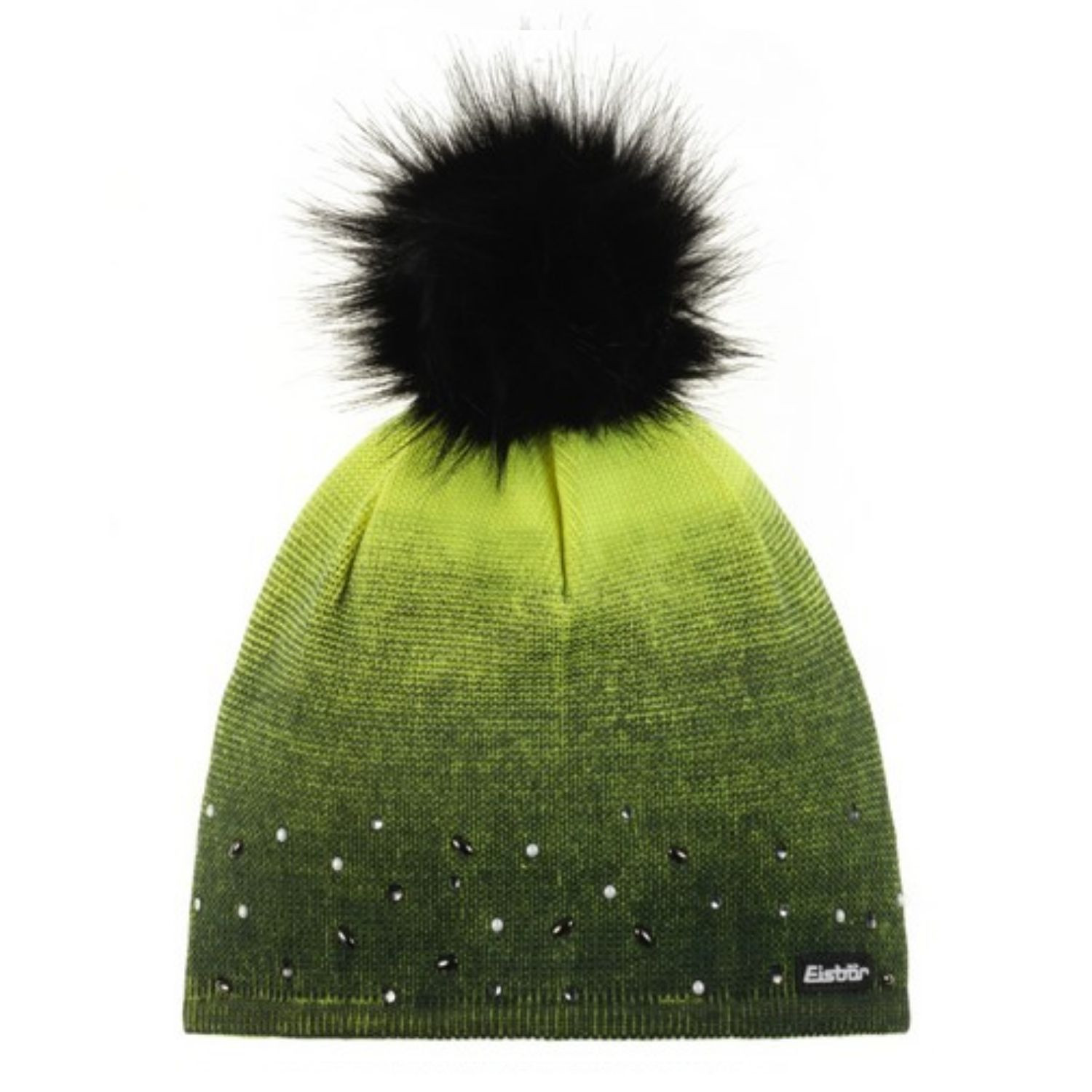 Čiapka EISBÄR Dip Dye Lux Crystal MÜ Black/Yellow - Čiapky - 2