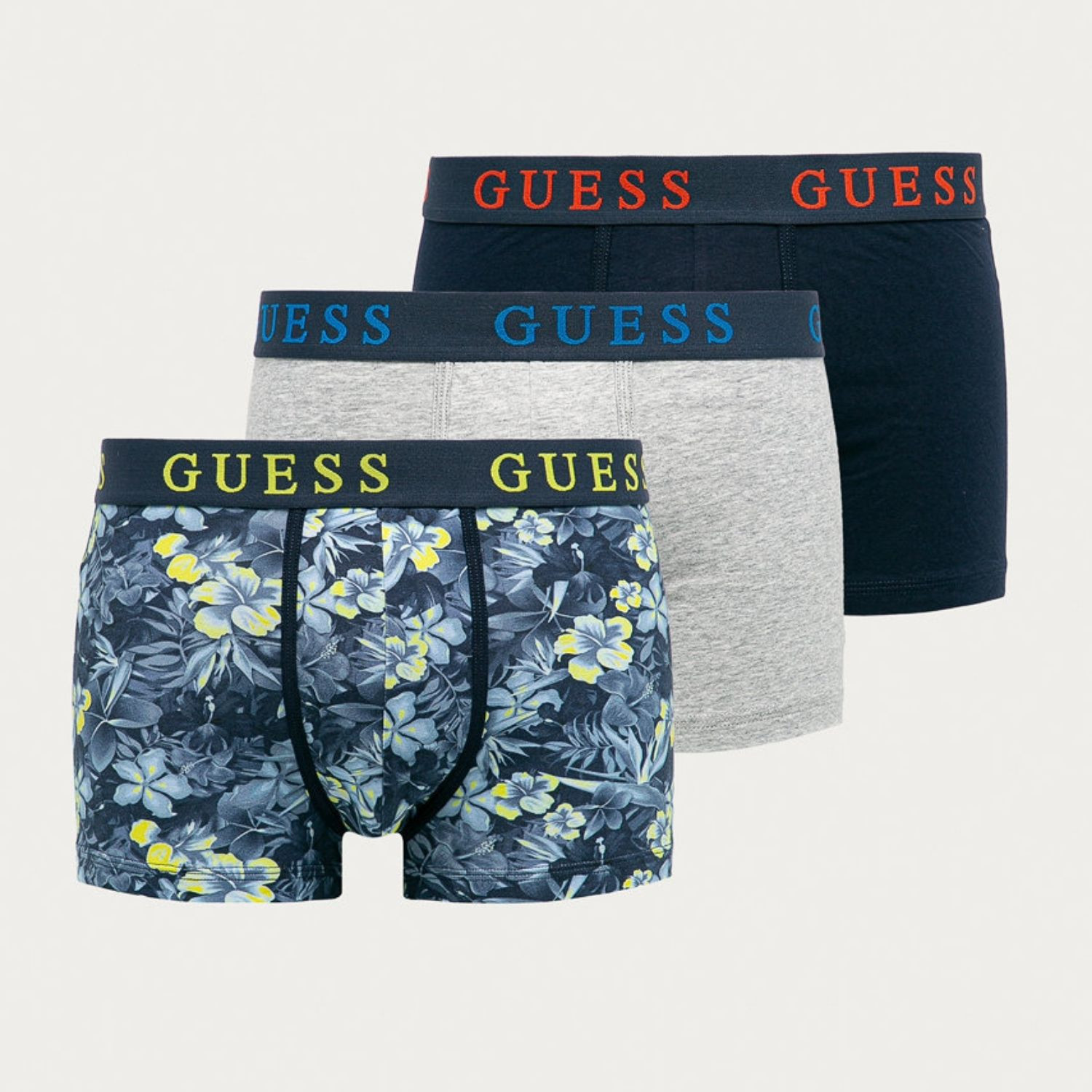 Boxerky GUESS 3-pack Blue/White - Spodná bielizeň - 1